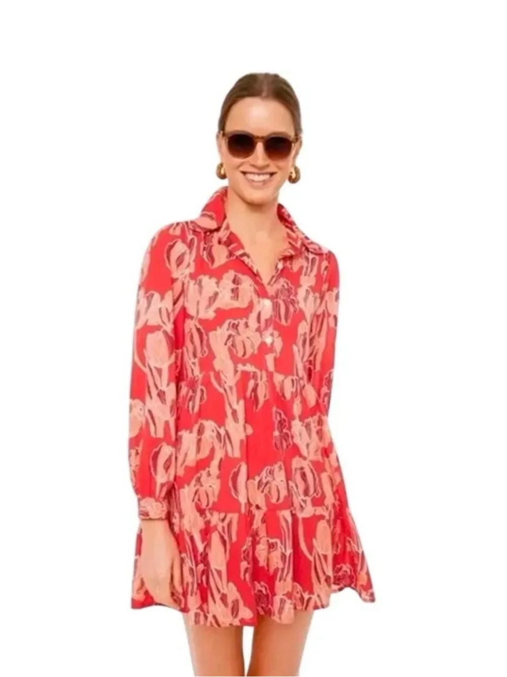 Ro’s Garden Romy Scarlet Tulip Dress Tuckernuck Floral S